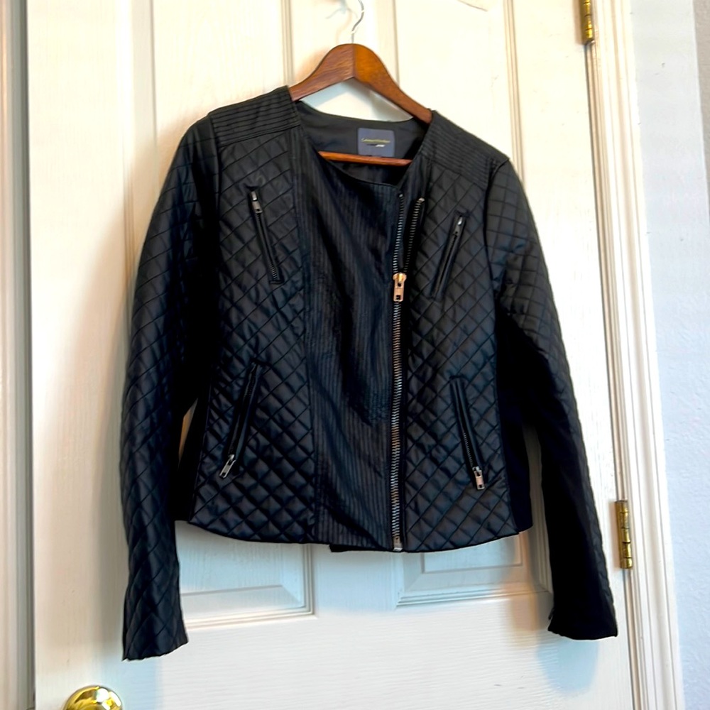 Black Leather-like Jacket